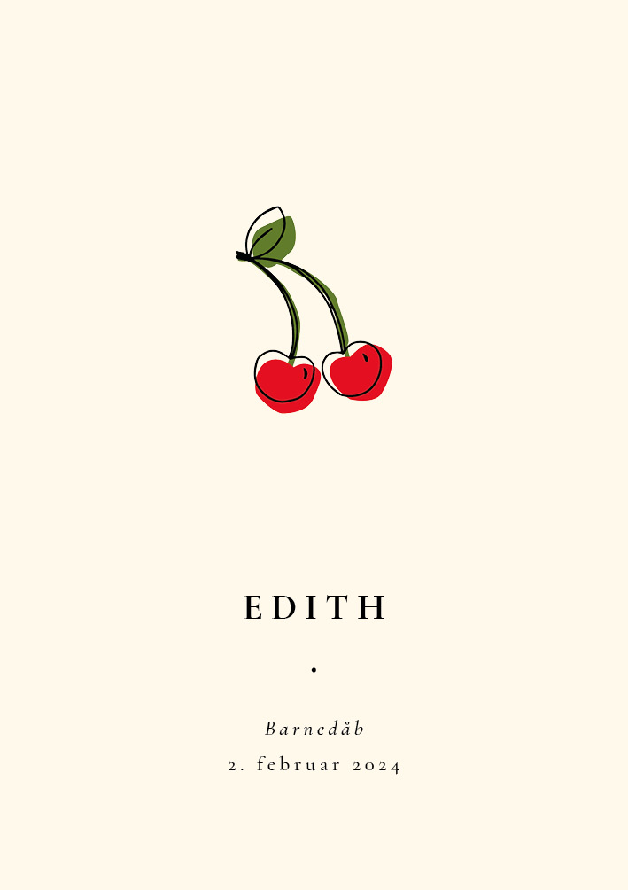 Barnedåb - Edith Barnedåb